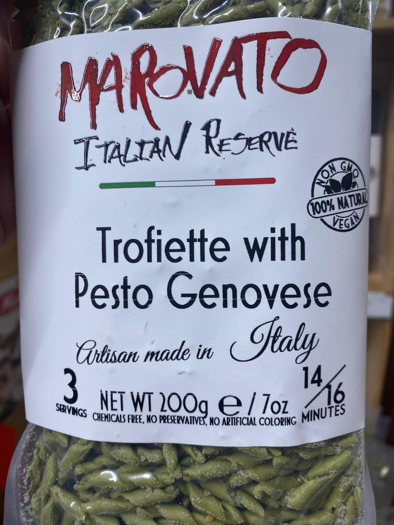 Marovato Trofiette with Pesto Genovese