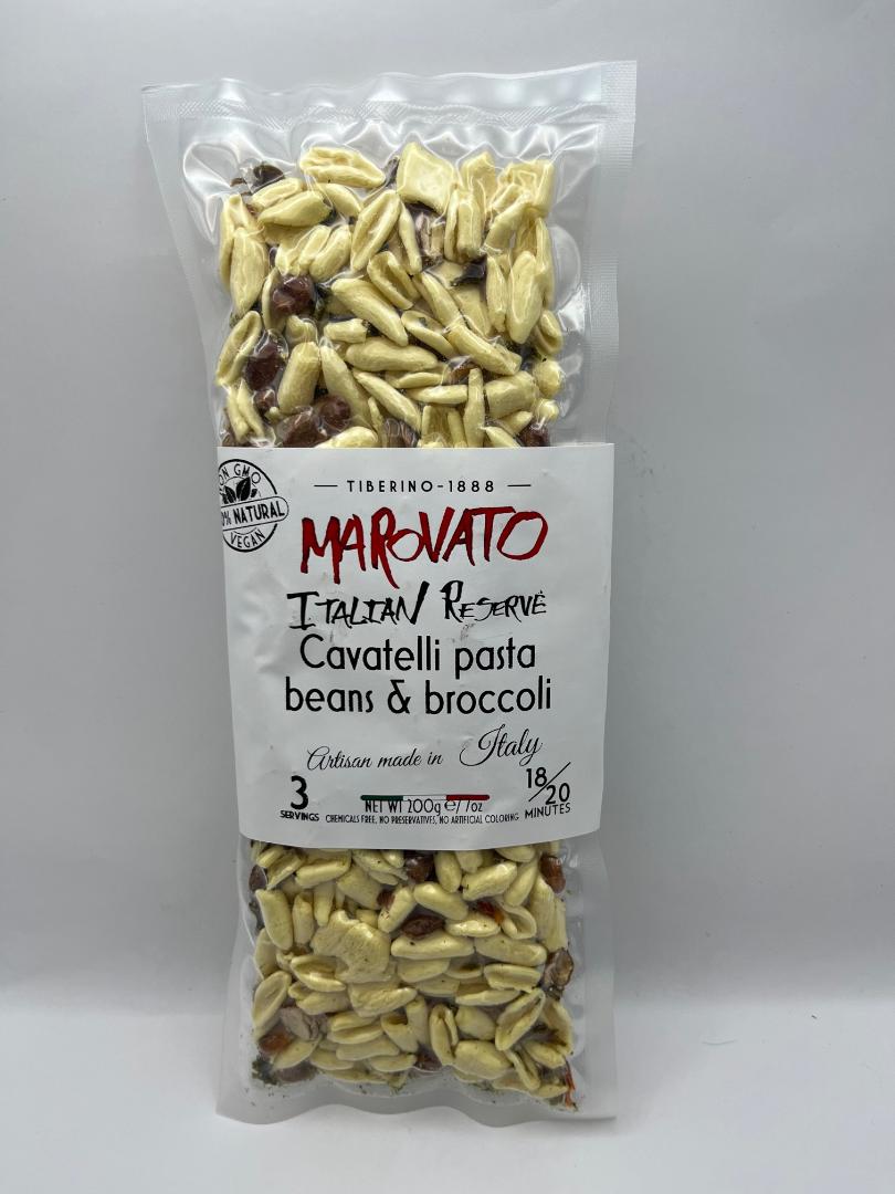 Marovato Cavatelli pasta with beans and broccoli