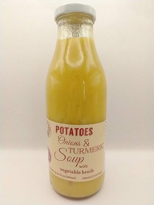 Happy Mama Potatoes, Onions & Turmeric Soup